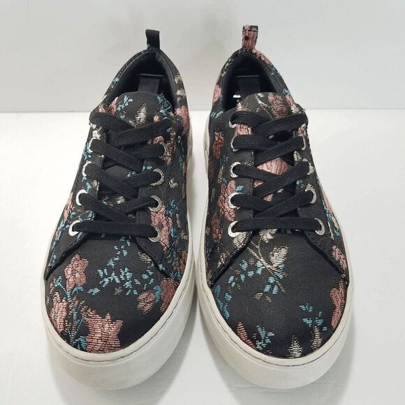 J/SLIDES NYC Black Assure Floral Sneakers by J Slides Size 7 - Picture 4 of 10